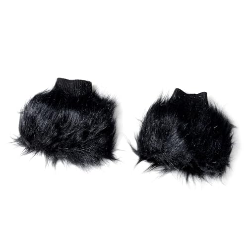 Shop LC Faux Fur Scarf for Women Neck Wrap with Boot Cuffs 100% Polyester Winter Accessories Birthday Gifts3