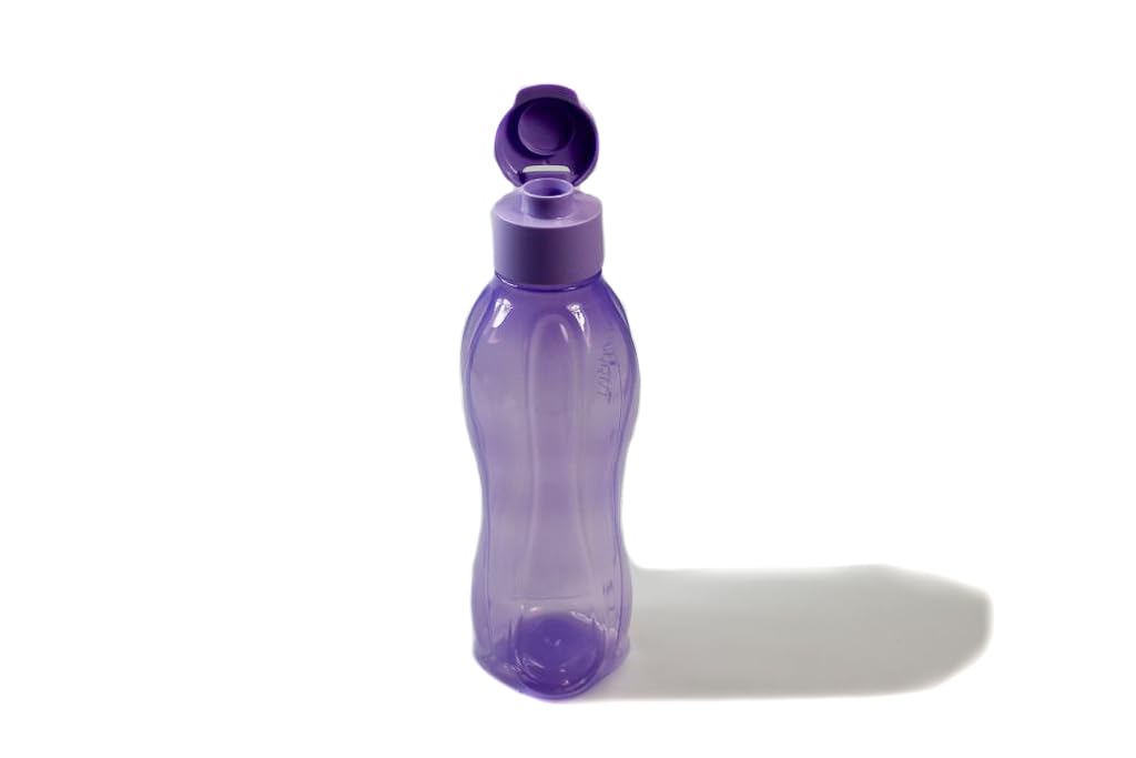 Tupperware Gourde EcoEasy - 600 ml - Métal - Argenté - Avec fermeture à clip