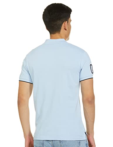 Image of Max Men Cotton Number Sleeve Slim Fit Polo