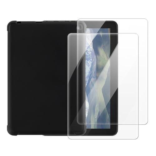 Funda 2 en 1 con Cristal Templado para Fire HD 8 Plus 2020 Antigolpes y Antirrayaduras