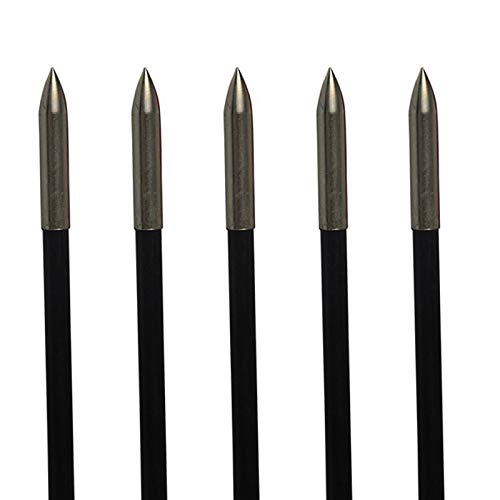 Jjzs 12Pcs Glue On Field Points 11/32 Wood Arrow Points Glue On Arrow Tips For Wooden Arrows Wooden Shaft Arrow Tips For Archery Target Practice #TOP4