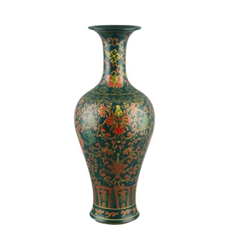 Vase émail vert malachite queue de poisson, bouteille florale de décoration intérieure - 2