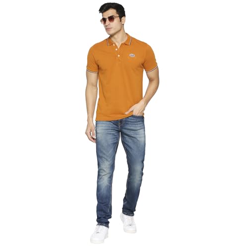 Image of Being Human Beige Slim Straight Fit Men's Denims Clothing