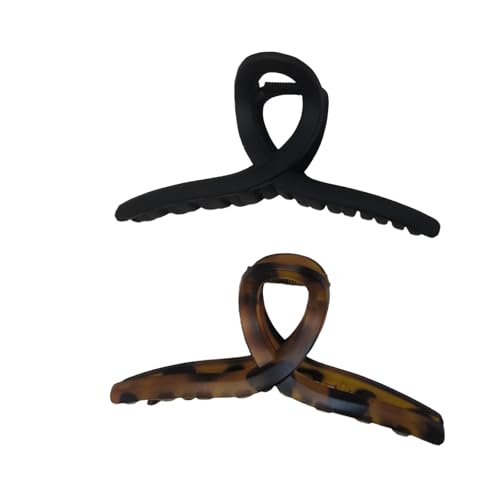 5 Inch Extra Large Claw Clips for Long Thick Hair, 2 Pack Strong Hold No Slip Matte Hair Claw Clips for Women - Povtor
