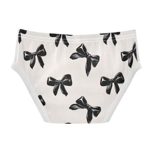 Wusikd Black Ribbon Bows Boys' Underwear Cotton Boys Briefs Soft Toddler Underwear 2T2