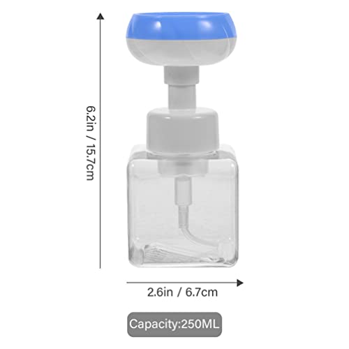 Zerodeko Foaming Hand Soap Foaming Soap Dispenser 2pcs 250ml Cute Cat Paw Flower Shape Foam Soap Pump Bottles Empty Plastic Facial Shampoo Containers for Kids Liquid Hand Soap3