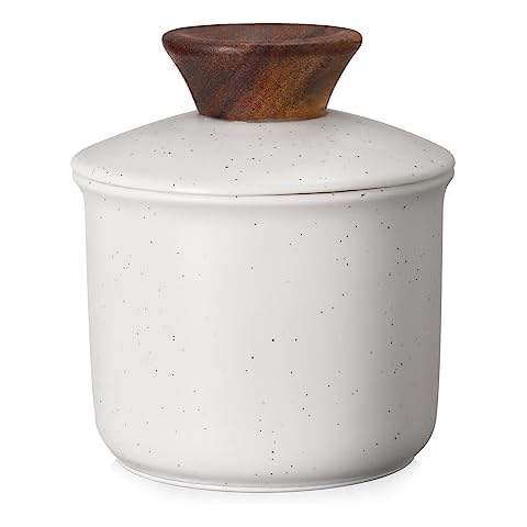 DOWAN Bone China Butter Dish with Lid Cover