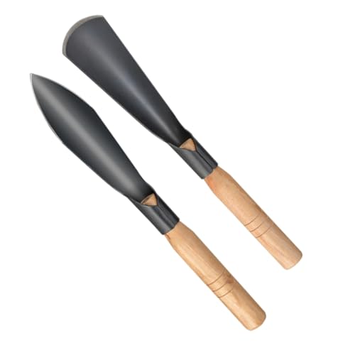 Toyvian 2pezzi Cazzuola Da Giardino Pala Da Piantagione Attrezzo Da Giardinaggio Ergonomico Manico in Legno