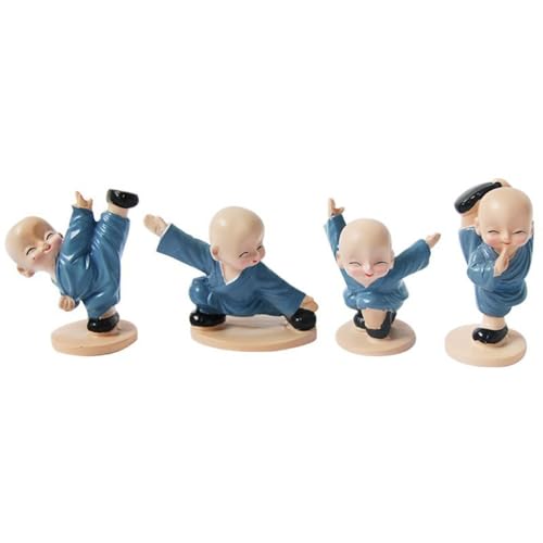 Estatuas miniatura de Buda bebé Kingzhuo 4 piezas