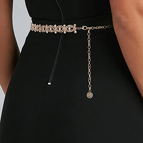 Rhinestone Belt Sliver Sparkly Crystal Dimonad Belt for Women Dresses Wedding Dress Bridal Belt4