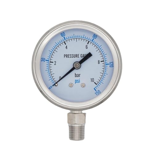 Manomètre de précision 600 PSI avec cadran lisible 60 mm - 3