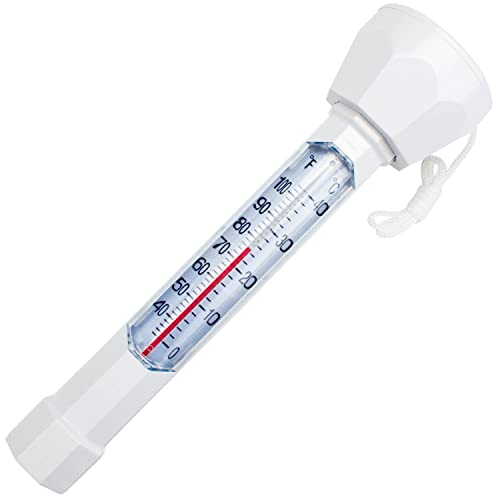 SplashTech Floating Buoy Pool Thermometer with Jumbo EZ Read Display & Cord- Shatter Proof- Swimming...