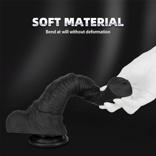 Seckoe Horse Dildo Realistischer Dildo Animal Analdildo Monster Analplug, Riesen Größe mit Starkem Saugnapf, Flexibles Sexspielzeug mit Pferde Großem Penis, Männer Frauen Masturbieren Sextoy. (M) – Bild 5