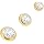 3PC-gold flat gem tops Φ3/Φ4/Φ5mm