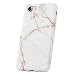 Produktbild QULT kompatibel mit iPhone 7/8/SE 2020 Hülle Silikon Weiß Marmor Matt dünn Bumper TPU Schutzhülle Stein Case Marble White