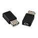 ELECTOP 2 Pack USB 2.0 A Female to USB B Mini 5 Pin Female Adapter Converter