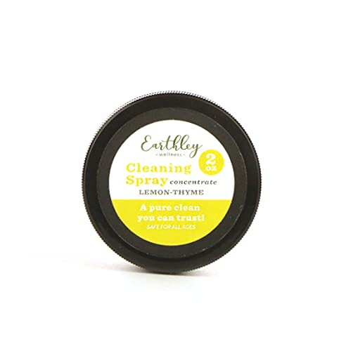 Earthley Wellness Cleaning Spray Concentrate, Eco-Friendly Organic Household Cleaner, Lemon