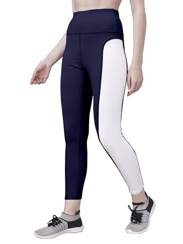 Image of Poojaran Workout Tight /Pants /Legging with Side Pocket, Stretchy Tights and a high Waist for Women and Girls' use in The Gym,Yoga,Running,Cycling