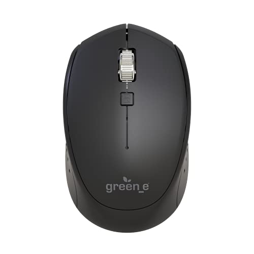 Green_E-E Gr9300 - Mouse Senza Fili A 3 Pulsanti, Colore: Nero