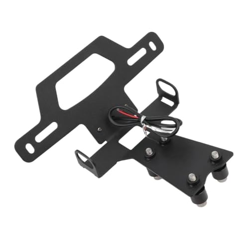 Support Plaque d'Immatriculation Moto Éclairage LED Cadre Arrière Ajustable - 6