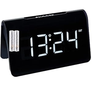 TFA Dostmann ICON Digitale draadloze wekker (cijfers wit, met batterijen)