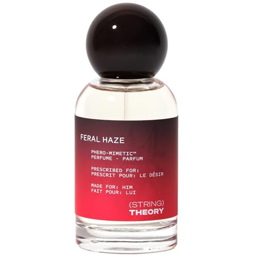 STRING THEORY Pheromone Cologne for Men - Spicy & Smoky Vanilla Woody Musk - Eau De Parfum Fragrance - Dark Rum, Vanilla, Oakwood & Skin Musk - Pheromones Phero-Mimetic Men's Cologne Perfume Spray