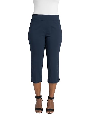 Briggs New York Women's Pull on Lace Up Hem Capri