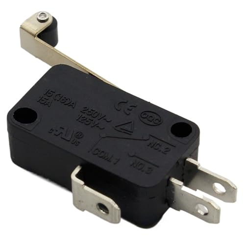 Interruptor de límite de palanca con rodillo NO NC en pack de 10 unidades para automatización 3