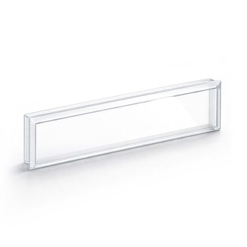 Wiltec Namensschild Abdeckung für Briefkasten mit Stanzmaß 69,1 x 17,2 mm für 73 x 21 mm Namensschild, Ersatzteil für Standbriefkasten und Wandbriefkasten