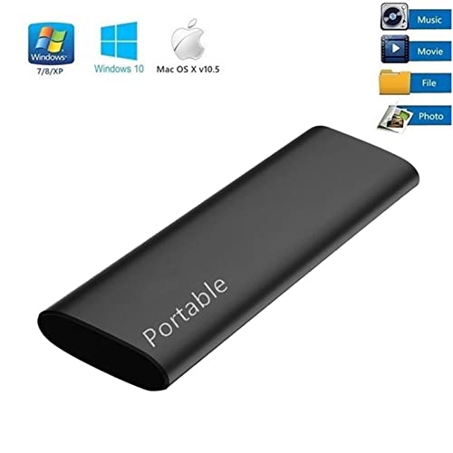 Slim High Speed Externe SSD Festplatte Tragbare Mobile Solid State Festplatte USB 3.1 Externe SSD USB Typc-C, Für PC Mac… – Bild 7