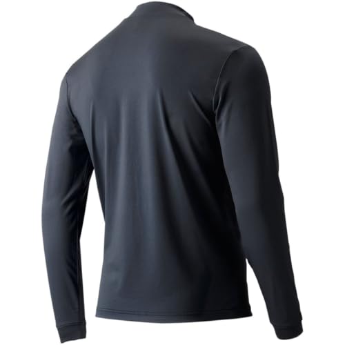 Image of TGW Mens Solid Performance Long Sleeve Golf Mock Neck T-Shirt for Golfing