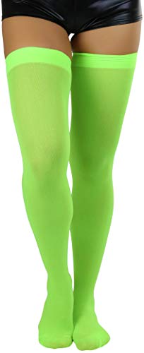 Image of ToBeInStyle Women's Nylon Thigh High Schoolgirl Opaque Stockings