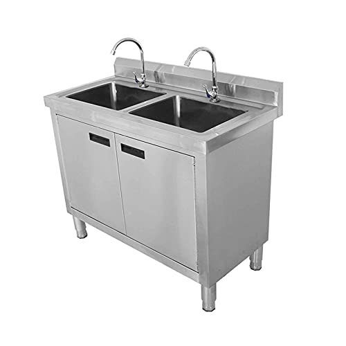 wangzi Free Standing Kitchen Stainless Steel Sink Sink Integrated, Stainless