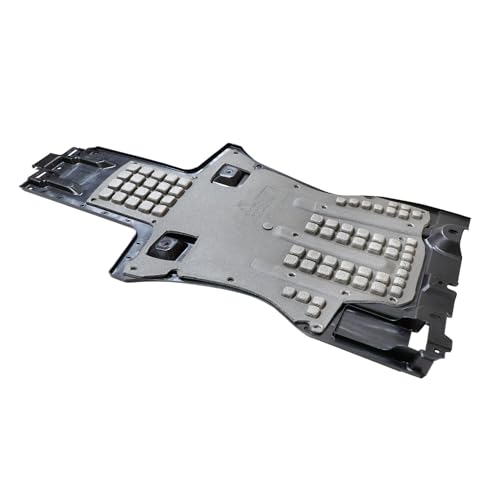 Image of GXARTS Rear Transmission Skid Plate 7L8825231A Compatible with Audi Q7 2007-2015 Compatible with Volkswagen Touareg 2004-2017 Engine Under Cover Splash Shield Guard 7L8-825-231-A