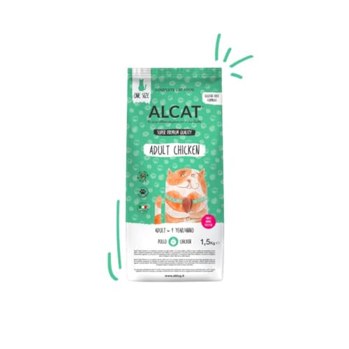 Alcat Gato Adult Pollo Alimento Completo para Gatos Adultos | 1 Pack de 1,5 kg