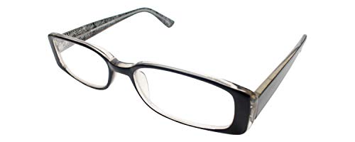 Moda Vision T8004 Designer Reading Glasses in Black ; +1.50