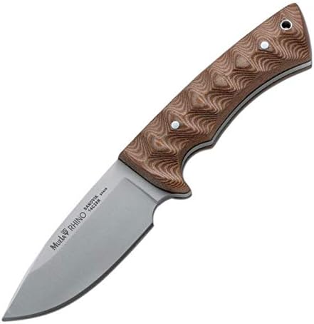 CUCHILLERIAALBACETE Muela Cuchillo de Caza Rhino-SV.C/K con Piedra de afilar de Regalo