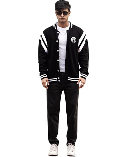 Image of Noble Monk Men's Loose Fit Sweatshirt |Full Sleeve | Colorblock Pattern |Stylish Sweatshirt for Men