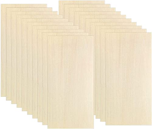 OWLKELA 20pcs 200*100*2mm Contreplaqué, DIY Fait Main, Pyrogravure, Planche de Bois Modèle Avion, Plaque Bois Cover