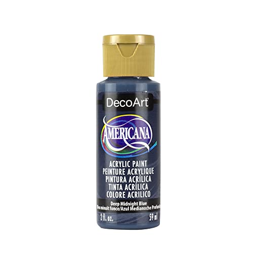 Image of DecoArt Americana Acrylic Paint, 2-Ounce, Deep Midnight Blue