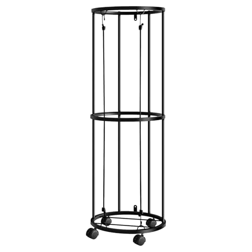 Genérico - Étagère de basket-ball pour garage, étagère de rangement de balles de garage, organisateur de sport de basket-ball et de football, cage de rangement de balles, étagère roulante pour rangement