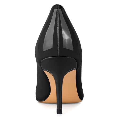 XINIUNIU Kitten Heels for Women Pumps Dress Shoes Closed Toe Stiletto Pointed Toe Wedding Shoes 2.5 Inch4