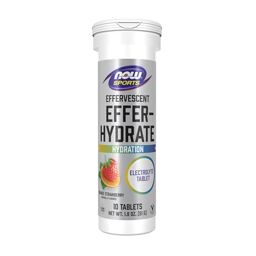 NOW Foods Sports Nutrition, Effervescent Effer-Hydrate, Electrolyte Supplement, Recovery*, Orange