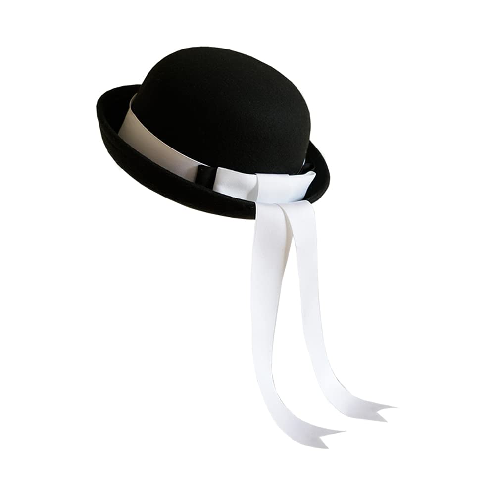 Amazon.co.jp: ロリータ帽子 ボーラーハット フェルトハット シンプル