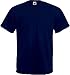 Fruit Of The Loom - T-shirt à manches courtes avec col ras du cou pour homme - Bleu - Medium