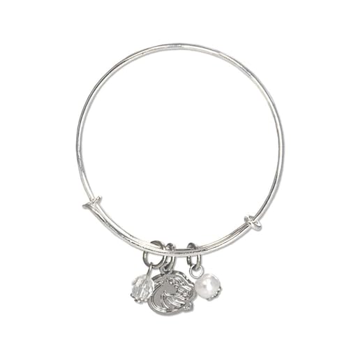 Fan Frenzy Gifts NCAA Boise State Broncos Bangle Charm Bracelet