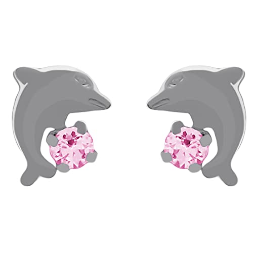Boucles dauphin argent 925 enfant pour oreilles sensibles sans irritation