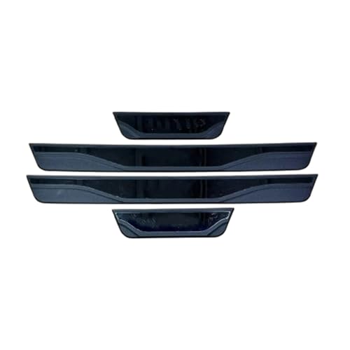 Seuil de porte Mazda CX-30 acier inoxydable noir de qualité premium plinthe de protection