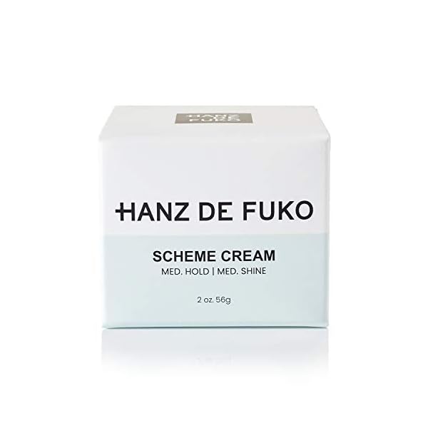 Hanz-de-Fuko-Scheme-Premium-Mens-Hair-Styling-Cream-with-High-Shine-Finish-2oz Hanz de Fuko Scheme Cream – Premium Men’s Hair Styling Cream – Medium Hold, Medium Shine – Certified Organic Ingredients, 2 oz.