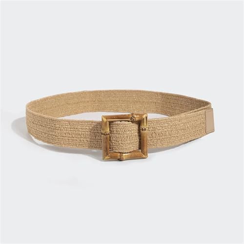 Grass Elastic Woven Buckle Belt with Beautiful Casual Wind Women's Belt Version of Summer for fashion4